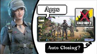 Fix Call of Duty Mobile Automatically Closing problem on Android | COD Auto Close Issue