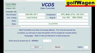 VW Golf 7 Toogle accelerator response to "direct control"? coding 44-steering assist