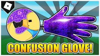 Slap Battles - How to get CONFUSION GLOVE + "WHAT" BADGE! [ROBLOX]