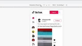 How to open a mobile version of TikTok on your Desktop iMac or PC