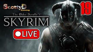 LIVE Skyrim, Part 19 / Falskaar, Modded (Full Game Blind)