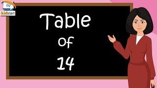 Table of 14  | Rhythmic Table of fourteen | Learn Multiplication Table of 14 x 1 = 14 | kidstartv