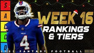 Top 36 Running Back Rankings - Week 16 Fantasy Football