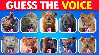  Guess The Voice! Mufasa: The Lion King Movie  Simba, Mufasa, Scar, Pumba, Timon, Kiara, Taka