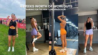 MY WORKOUT WEEK TRAINING FOR THE NEW YORK MARATHON | how I'm training and a big progress update