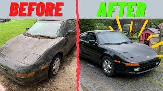 Toyota MR2 gets washed after YEARS! 1991 Toyota SW20 3SGTE Project Car