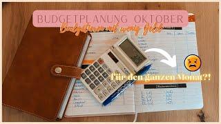 Nur 325€ für den ganzen Monat?! | Budgetplanung Oktober 2022 | Budgetieren mit wenig Geld