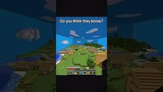 Do they know? #minecraft #crazygamer #minecraftgameplay #gaming #shorts #ytshort #minecraftshorts