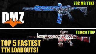 DMZ: New Top 5 FASTEST TTK LOADOUTS After Update! (WARZONE 2 Best TTK Weapons)