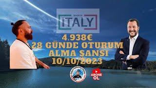 İtalya'da 4.938 EURO ile Oturum Alma Şansı: İnanılmaz Hikaye