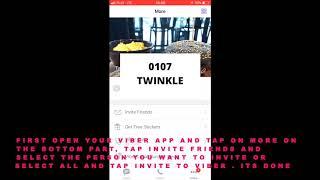 HOW TO INVITE FRIENDS TO VIBER FROM SMS IN VIBER APP (IOS)