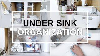 UNDER THE KITCHEN SINK ORGANIZATION: Tips and tricks on how to organize under the kitchen sink