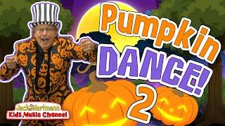 Pumpkin Man DANCE and FREEZE 2!  Halloween Song for Kids  Jack Hartmann