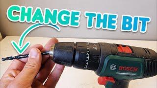 How To Change The Drill Bit on a Bosch Drill