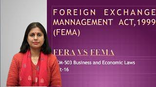 Foreign Exchange Management Act,1999 (FEMA)