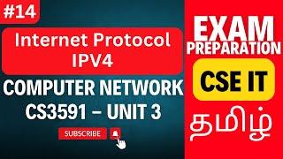 Internet Protocol IP - IPv4 - Explained | Anna University CS3591 - Computer Networks Unit 3