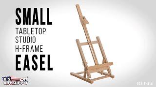 U.S. Art Supply | Small Tabletop Studio H-Frame Easel | USA E-414