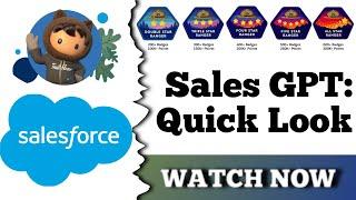 Sales GPT: Quick Look | Salesforce Trailhead | Get Started with Sales GPT | Quiz Solution