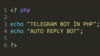 صنع بوت تيلجرام بلغة php | بوت رد تلقائي  | (1)  telegram bot in php