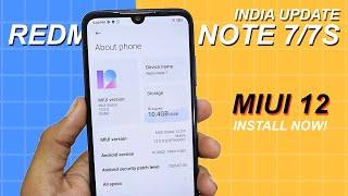 Install MIUI 12 India V12.0.0.2 Update On Redmi Note 7/7S (Using Recovery)