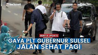 Begini Gaya Plt Gubernur Sulsel saat Jalan Sehat Pagi