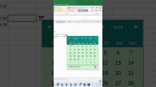 Excel Date Picker