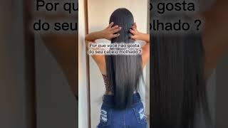 Cabelo seco vs cabelo molhado 