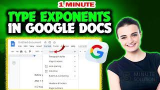 How to type exponents in google docs 2024 (Quick & Easy)