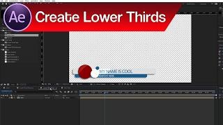 Making a Lower Third in Premiere Pro & Adding Compositions from After Effects Into Premiere Pro