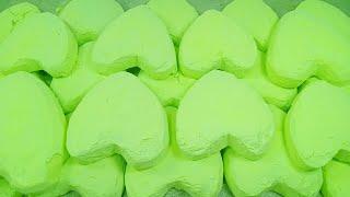 Parrot green soft heart gymchalk crispy homemade | relaxing | satisfying | ASMR @specialspiggle