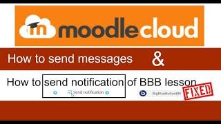 How to Send messages & notifications in Moodle.