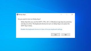 Stop Shift Key Beep in Windows 11 | How to Disable Beeping Sound When Repeatedly Pressing Shift 