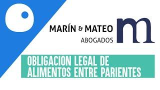 ️OBLIGACIÓN LEGAL DE ALIMENTOS ENTRE PARIENTES ️