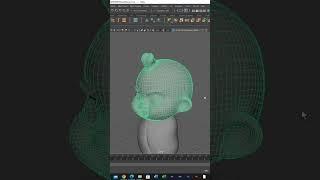 One year angry cute baby #3dmodeling #autodeskmaya #3d #pixelart #anime #cutebaby #angrybaby #shorts