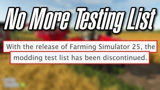 NO MORE TESTING LIST (Farm Sim Modding Test List)