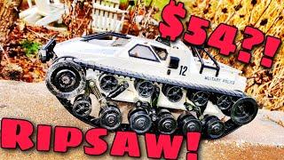 Dirt Cheap RC Ripsaw Tank Goes BASHING!