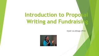 Proposal Writing and Fundraising Course