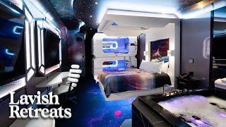 We tour THE MOST UNIQUE theme room hotel in the world!