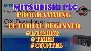 Mitsubishi PLC Programming Tutorial | GX Developer Programming Training - Latching Timer Counter