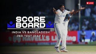 Scoreboard | INDvBAN | 2nd Test Day 4 | #cricket #INDvBan #TestCricket