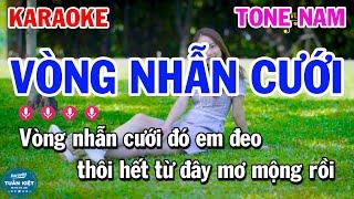 Karaoke Vòng Nhẫn Cưới Tone Nam Gm Nhạc Sống Tuấn Kiệt Kara