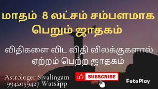 மாதம் 8 லட்சம் சம்பளமாக பெறும் ஜாதகம்-தசா புத்தி கணிக்கும் சுட்சமம் @karpagaviruchamastro