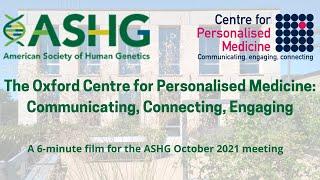 The Oxford Centre for Personalised Medicine: Communicating, Connecting, Engaging