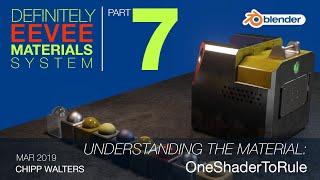 07 Understanding the Material OneShaderToRule for EEVEE in Blender 2.8