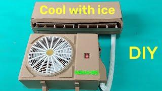 How to make ice-cooled cardboard air conditioner // According to the model of Panasonic