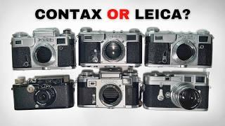 🟡 CONTAX vs LEICA Film Cameras (Contax II "Made for Professionals") Contax IIa, Contax IIIa