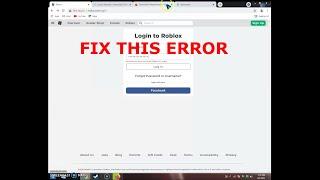 COMPUTER TIPS : HOW TO FIX ROBLOX LOGIN ERROR | An unknown error occurred. Please try again.