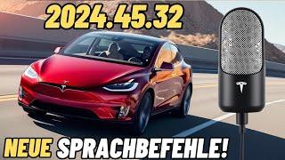 Tesla Software Update: 2024.45.32:  Jetzt  neue Sprachbefehle!