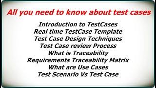 All you need to know about test cases | Manual testing tutorial | Automation Testing Insider