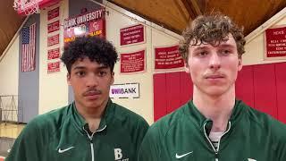 Bartlett’s Wilson Aybar and Brandon Boucher talk about beating Millbury in the Clark Tournament